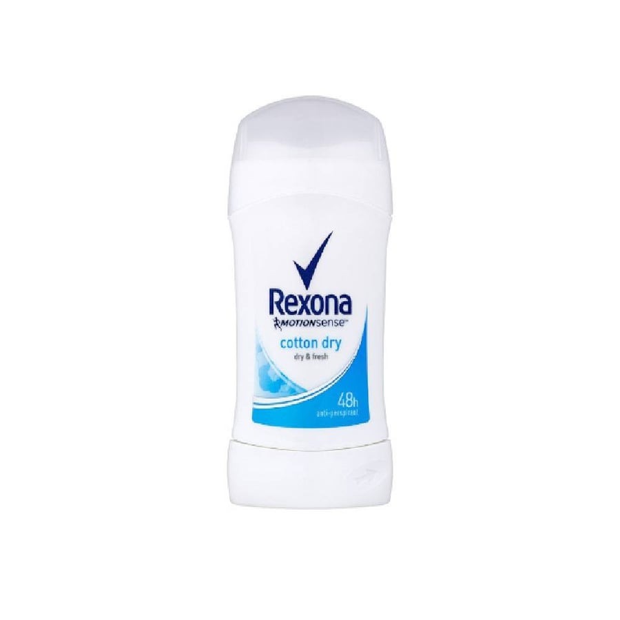 مزيل عرق ريكسونا 40 مل استك قطن جاف rexona women deodrant stick cotton dry 40ml