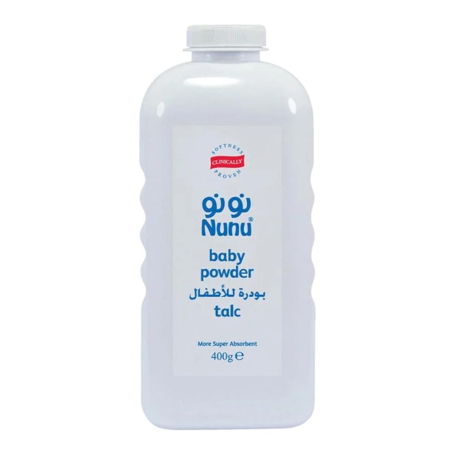 نونو بودرة تالك اطفال - 400 جم nunu baby talc powder - 400 gm