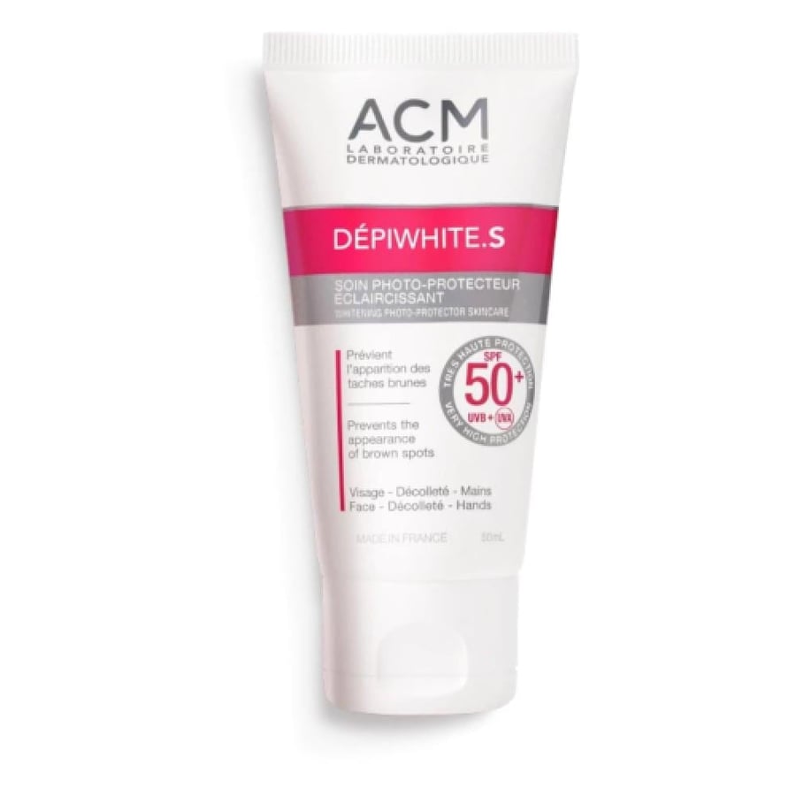 كريم  أي سي إم 50 مل ديبي وايت اس لتفتيح اليدين والوجه بعامل حماية 50+ acm  depiwhite s cream spf50 50ml