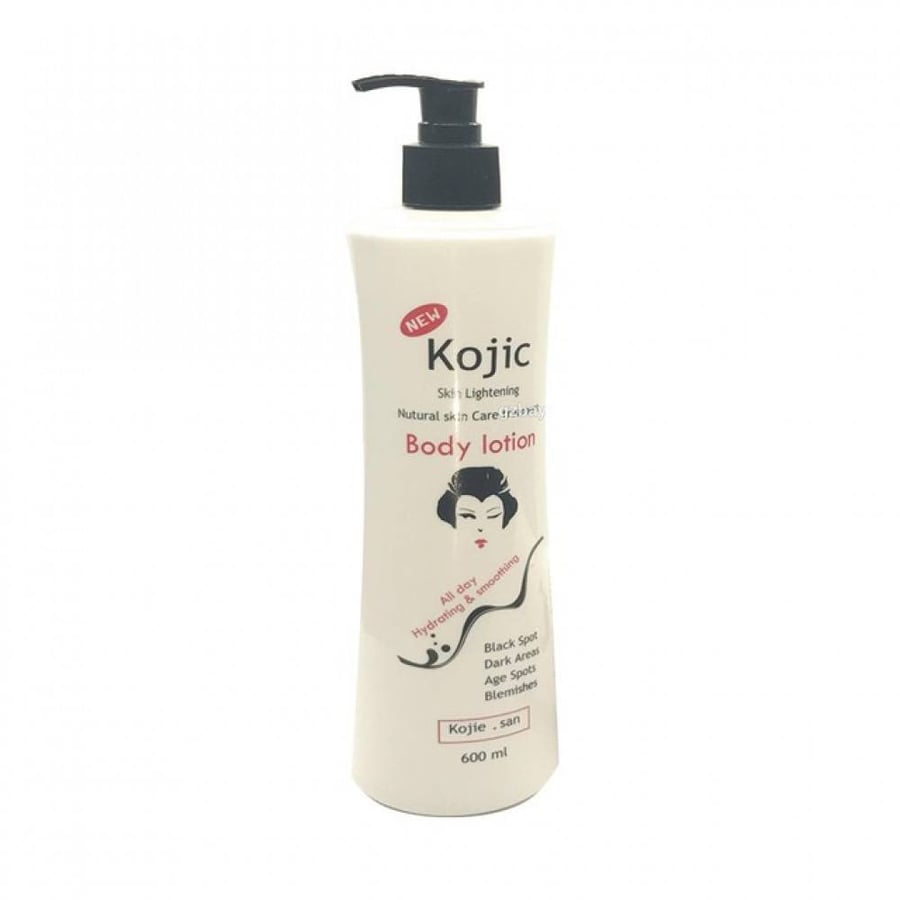 لوشن بشرة كوجى سان 600 مل للنمش والبقع السوداء  kojic skin lightening body lotion black spot dark blemishes 600 ml