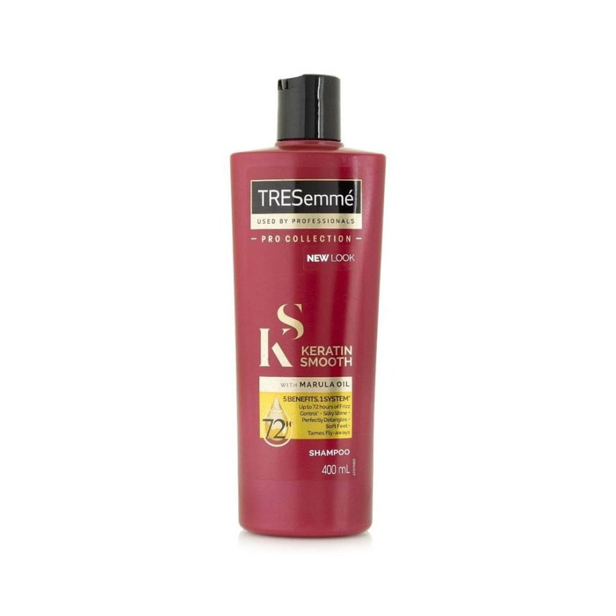 شامبو شعر تريسمى 400 مل نعومة الكيراتين مع زيت المارولا tresemme keratin smooth with marula oil shampoo 400ml
