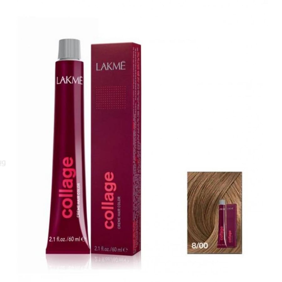 صبغة شعر لاكمي كولاج 60 مل 8/00 اشقر فاتح lakme collage 8-00 light blonde  60 ml