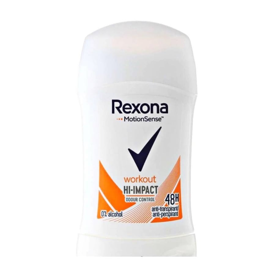 مزيل عرق ريكسونا 40 مل استيك تحكم عالى التاثير  rexona workout hi-impact odour control 40ml