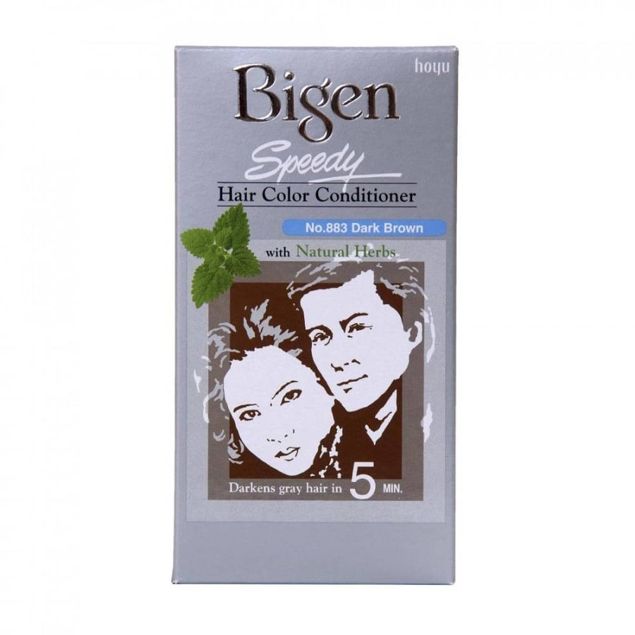 صبغة شعر بايجون رقم 883 بنى غامق bigen speedy 883 dark brown cream kit