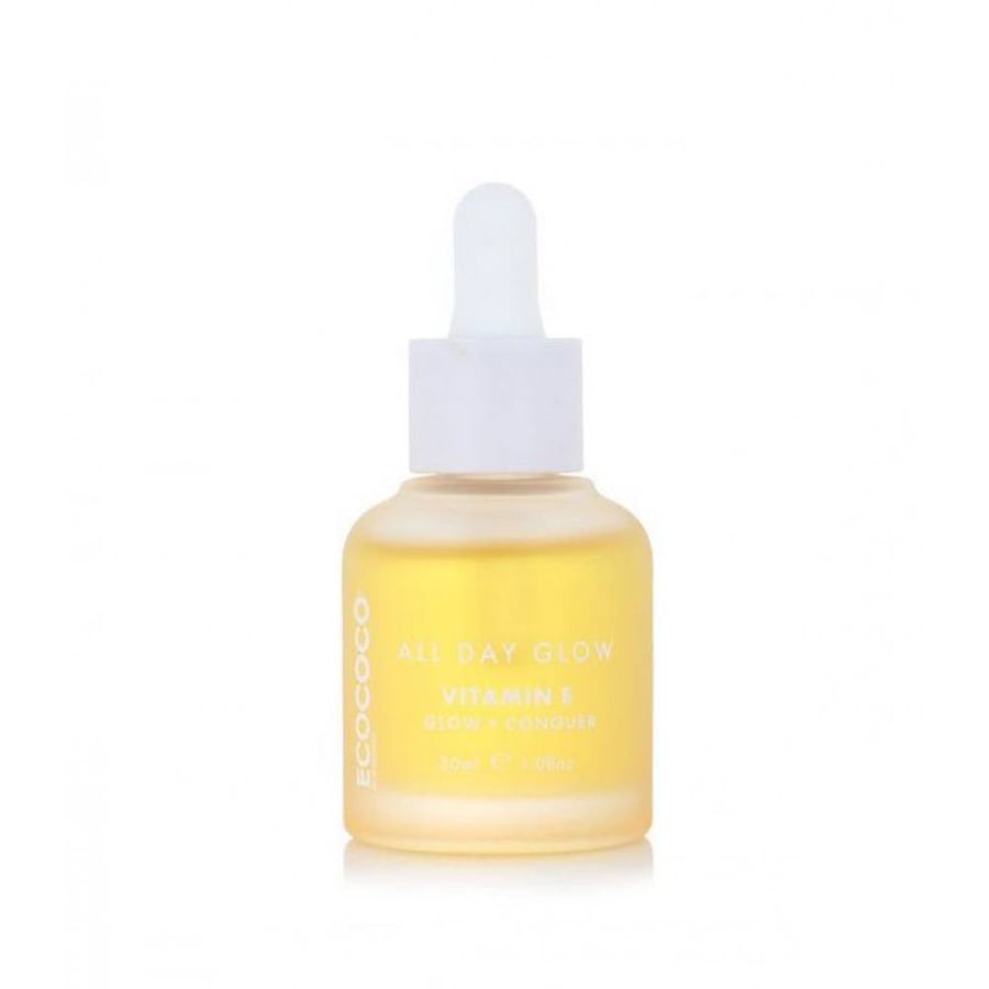 سيروم بشرة ايكوكوكو 30 مل فيتامين ه اشراقة البشرة ecococo all day glow vitamin e skin olixir 30ml