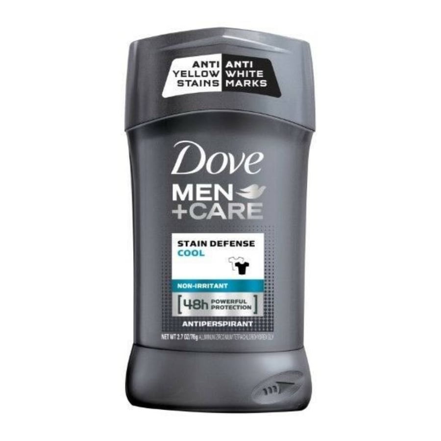 مزيل عرق دوف بلاس كير 76 جرام استيك رجال ضد البقع dove men plus care, stain defense cool 76 gram