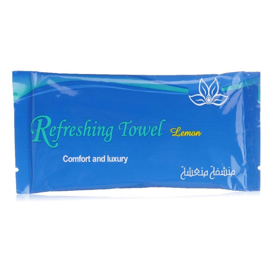 منشفة منعشة معطرة باليمون refrshing luxoury towel - lemon