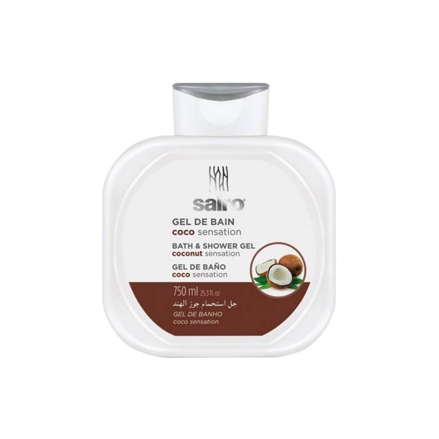 جل استحمام سايرو 750 مل بجوز الهند sairo bath and shower gel coconut sensation 750 ml