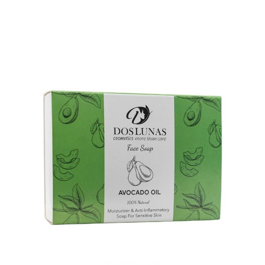 صابون دوس لوناس بزيت الافوكادو  100 جم dos lunas  face soap avocado oil 100g