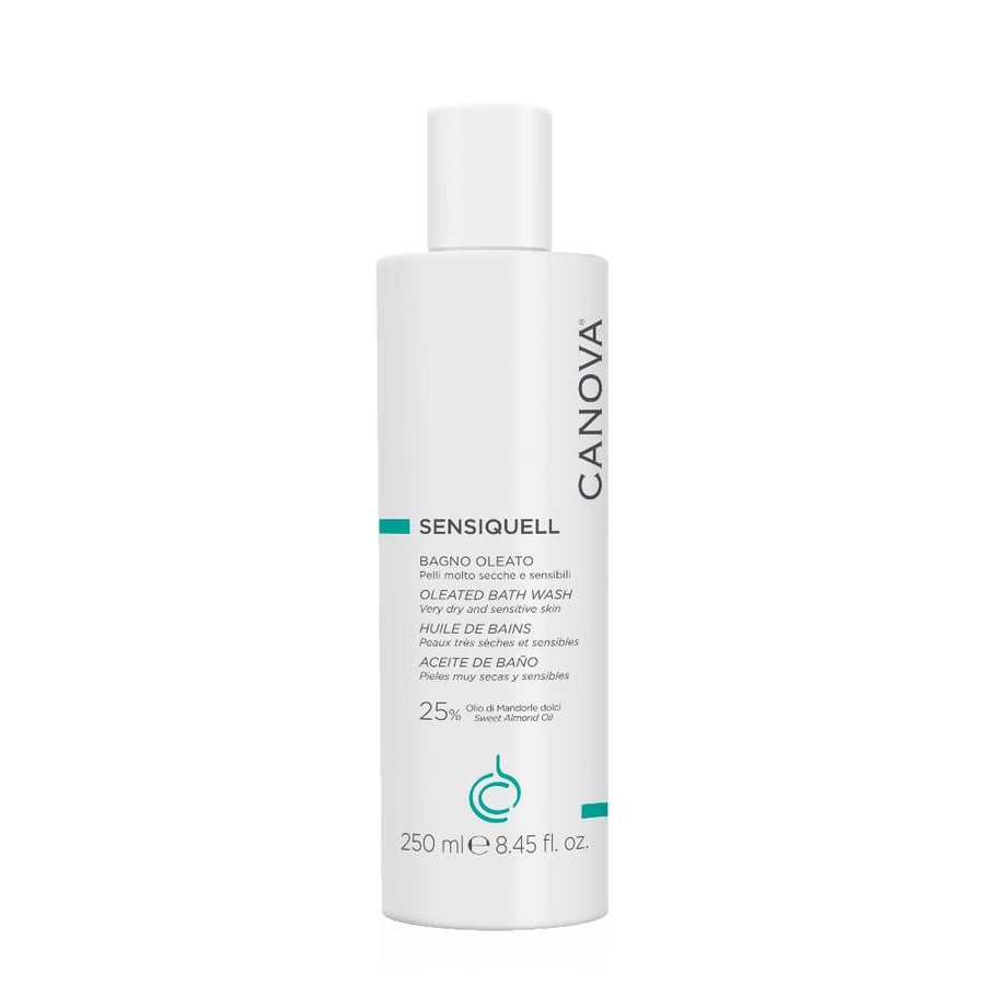كانوفا سینسیكویل أولیاتد غسول استحمام 250 مل canova sensiquell oleated bath wash 250ml bottle