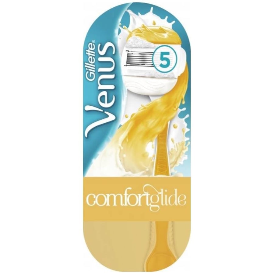 شفرة غيار ماكينة جيلليت فينوس كومفورت جلايد 1شفرات مع اولاي gillette venus comfortglide with olay  for women metal handle  plus1 blade refills