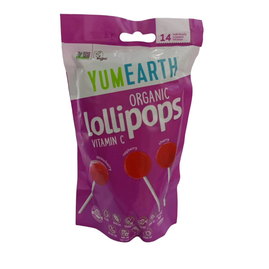 مصاص اطفال يوم ارث 14 قطعة 85 جرام غنى بفيتامين ج  yum earth organic vitamin c pops