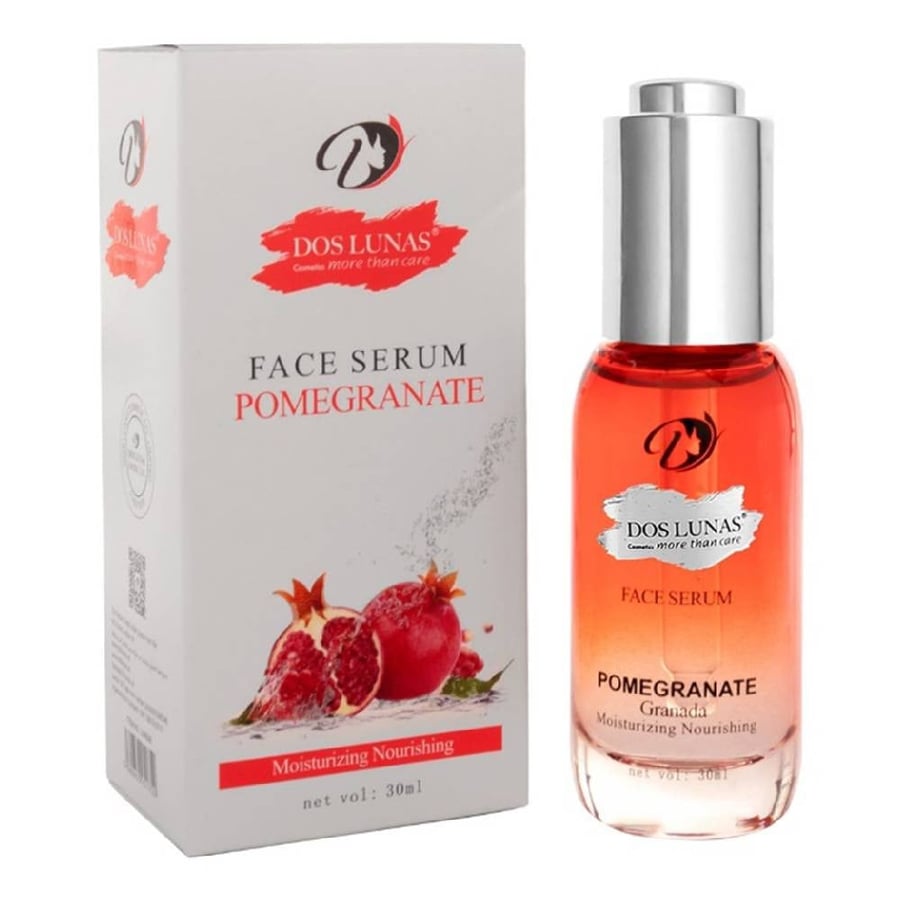 سيروم دوس لوناس للوجة بالرمان 30 مل dos lunas pomegranate moisturizing nourishing face serum 30 ml