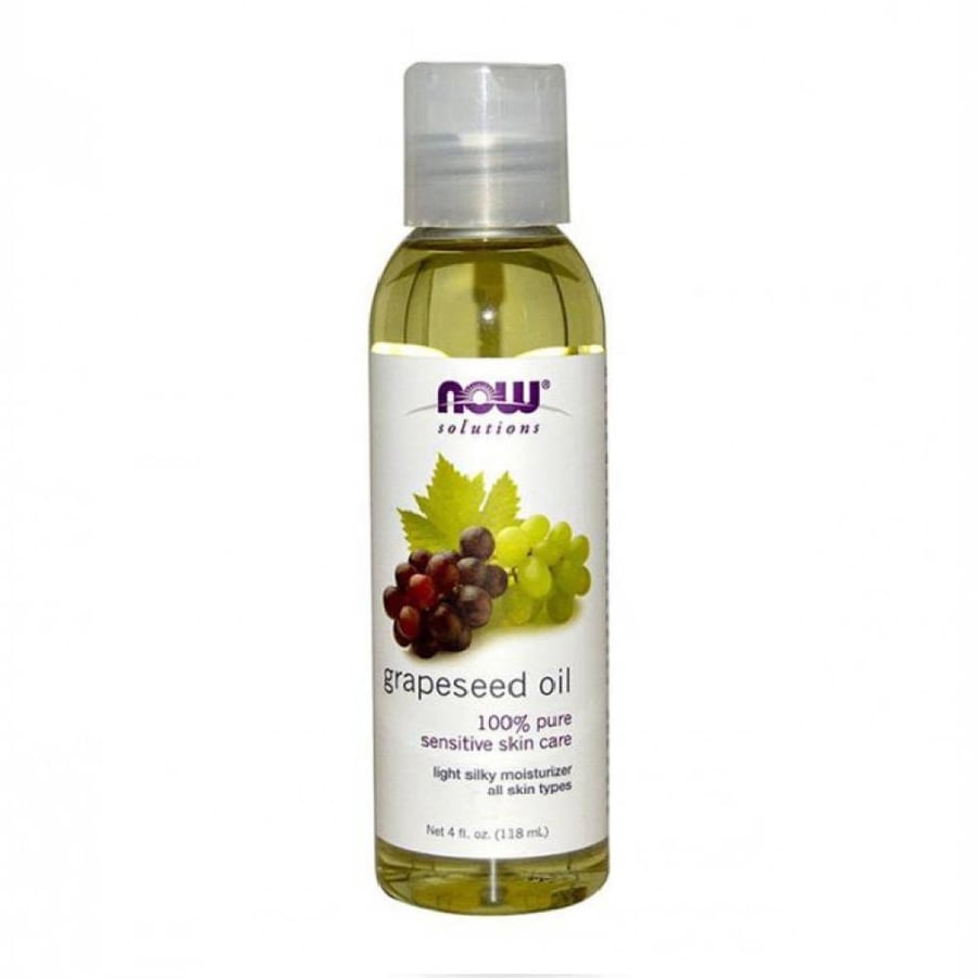 زيت بذور العنب ناو 118 مل مرطب للبشرة now solutions grapeseed oil 118 ml