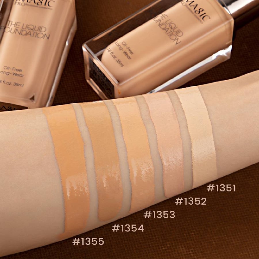 كريم اساس سائل ايماجيك fa135 رقم 25  #fa1351  imagic fa135 hd liquid foundation shade 1351