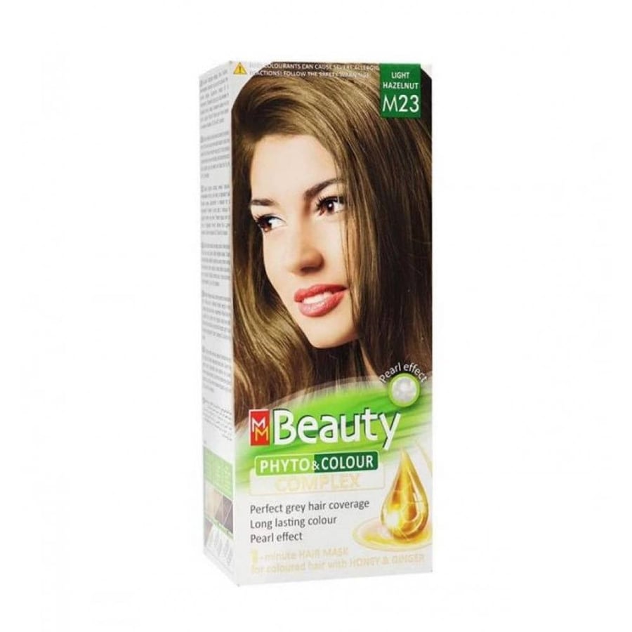 صبغة شعر فيتو اند كولور كومبليكس من ام ام بيوتي m23 بندقي فاتح 125ج mm beauty hair colour phyto and colour complex light hazelnut
