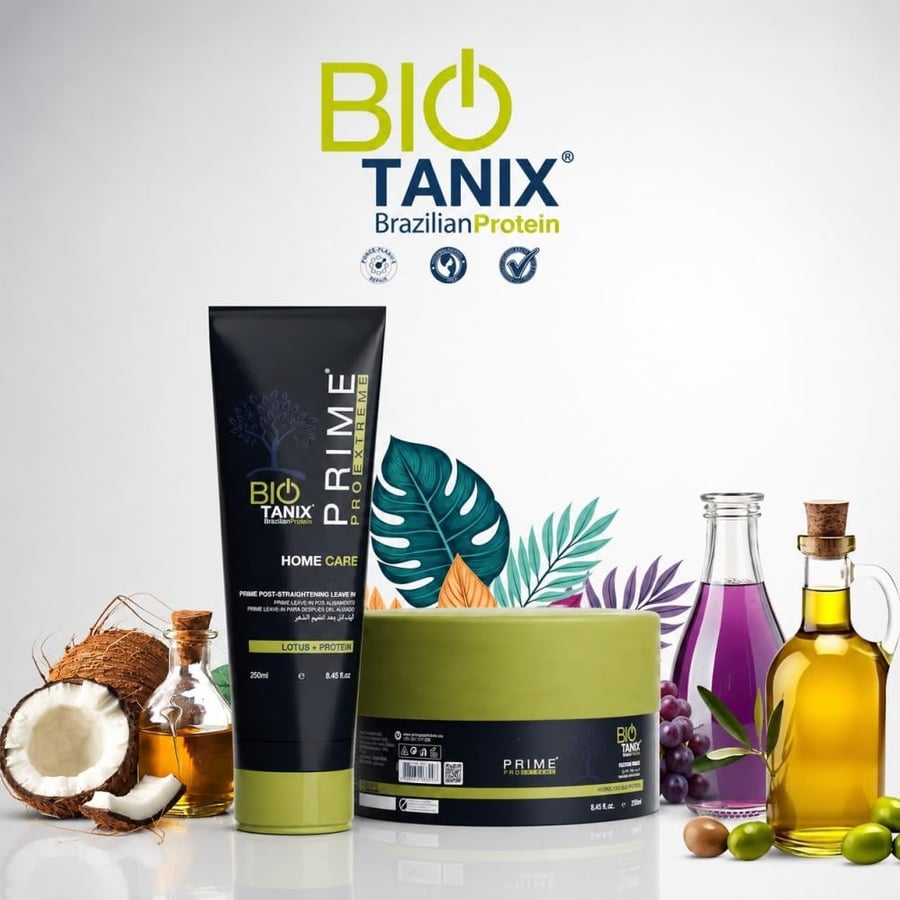 مجموعة العناية المعززة للشعر بعد الحناء والسدر - BIO TANIX STRONG