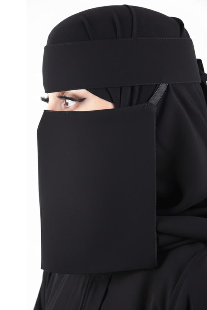 نقاب مثلث - تصميم عملي ومريح - ركن الحجاب