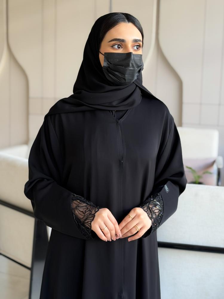 عباية نخبة كلوش كامل قماش كوري