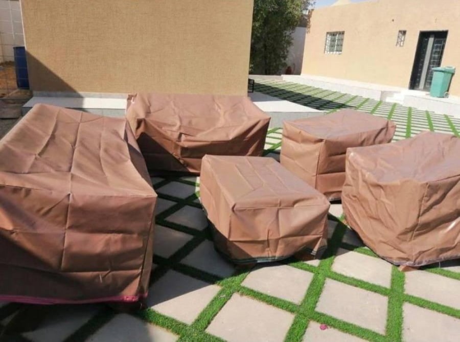 Outdoor chair covers (three-seater chair)