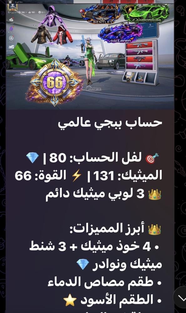 امفور ثلجي MAX حساب ببجي