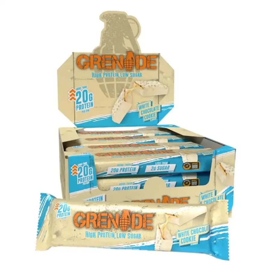 Grenade White Chocolate Cookie High Protein Bar 60g 12 PC