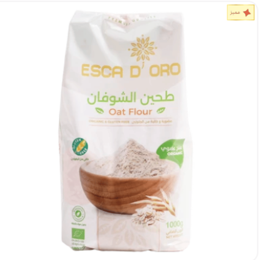 اسكدورو طحين الشوفان عضوية وخالية من الجلوتين 1 كجم