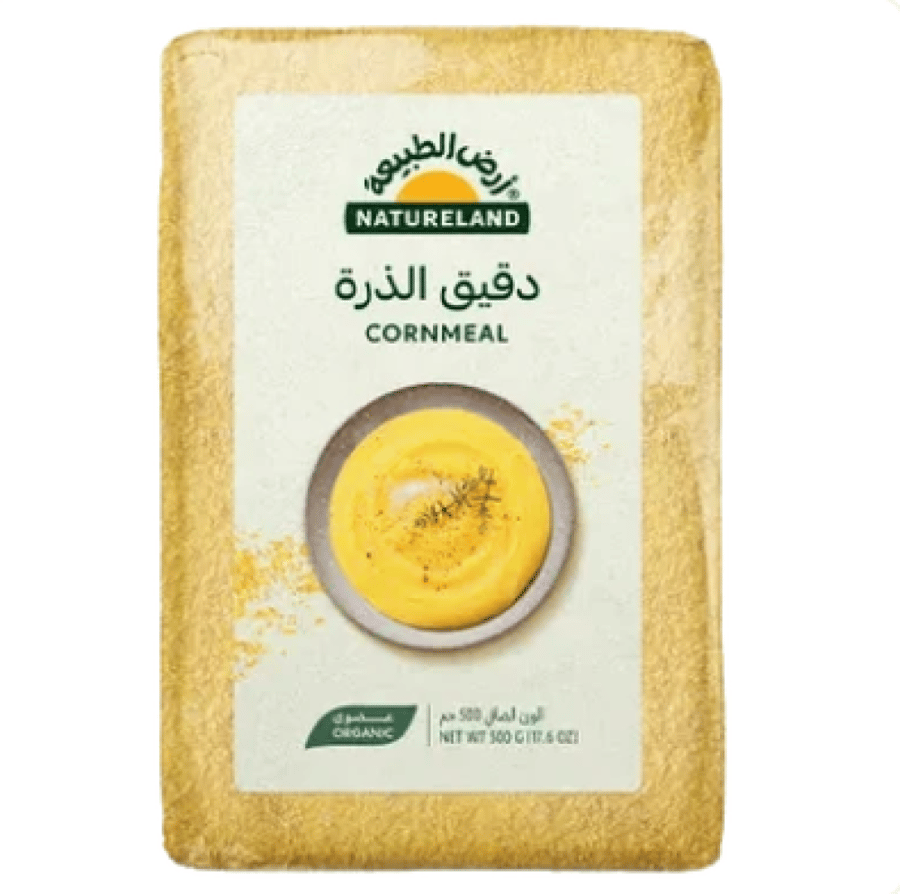 أرض الطبيعة دقيق الذرة الأصفر المطحون 500 جم