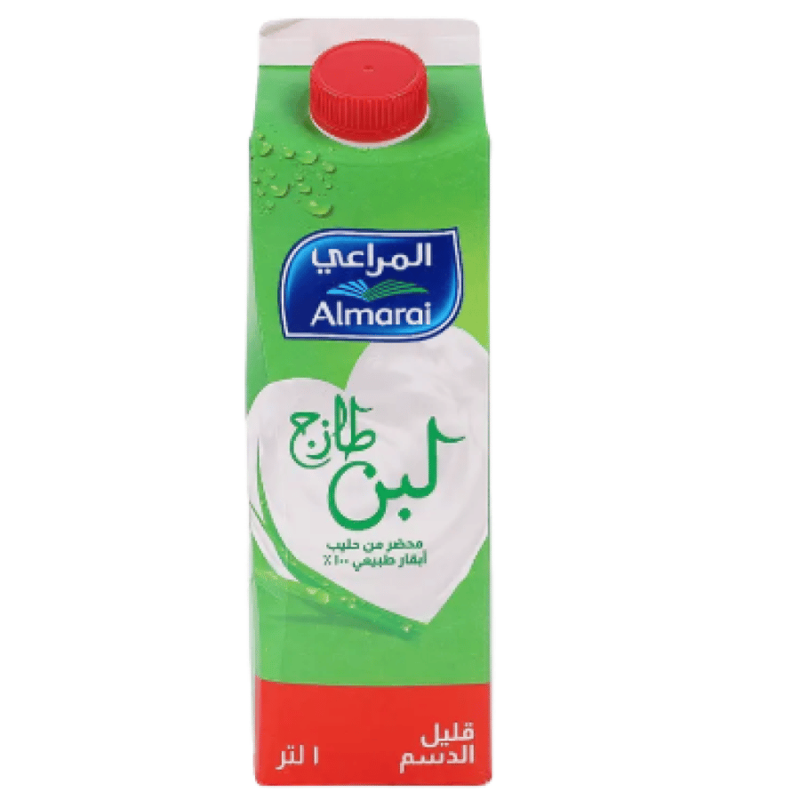 المراعي لبن قليل الدسم 1 لتر