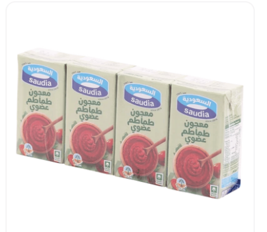 السعودية معجون طماطم عضوي علبة 4 135 جم