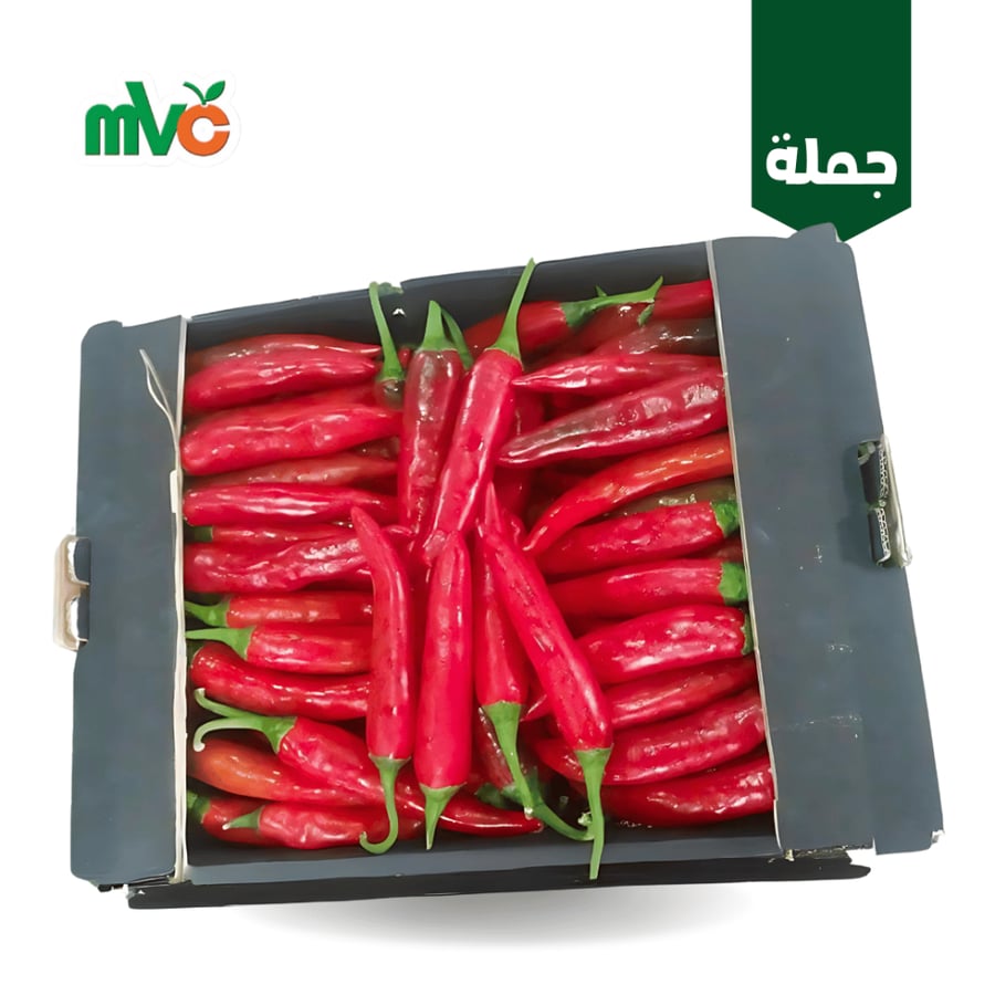 فلفل حار أحمر مستورد كرتون
