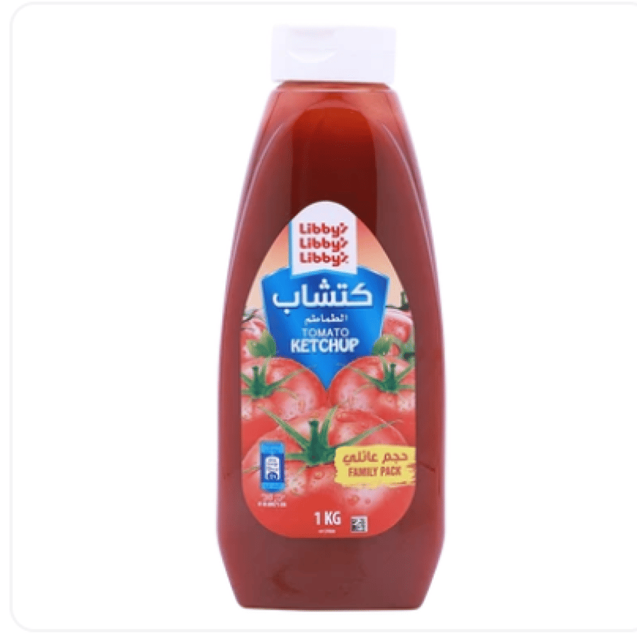ليبيز كاتشب طماطم زجاجة ضغط 1 كجم