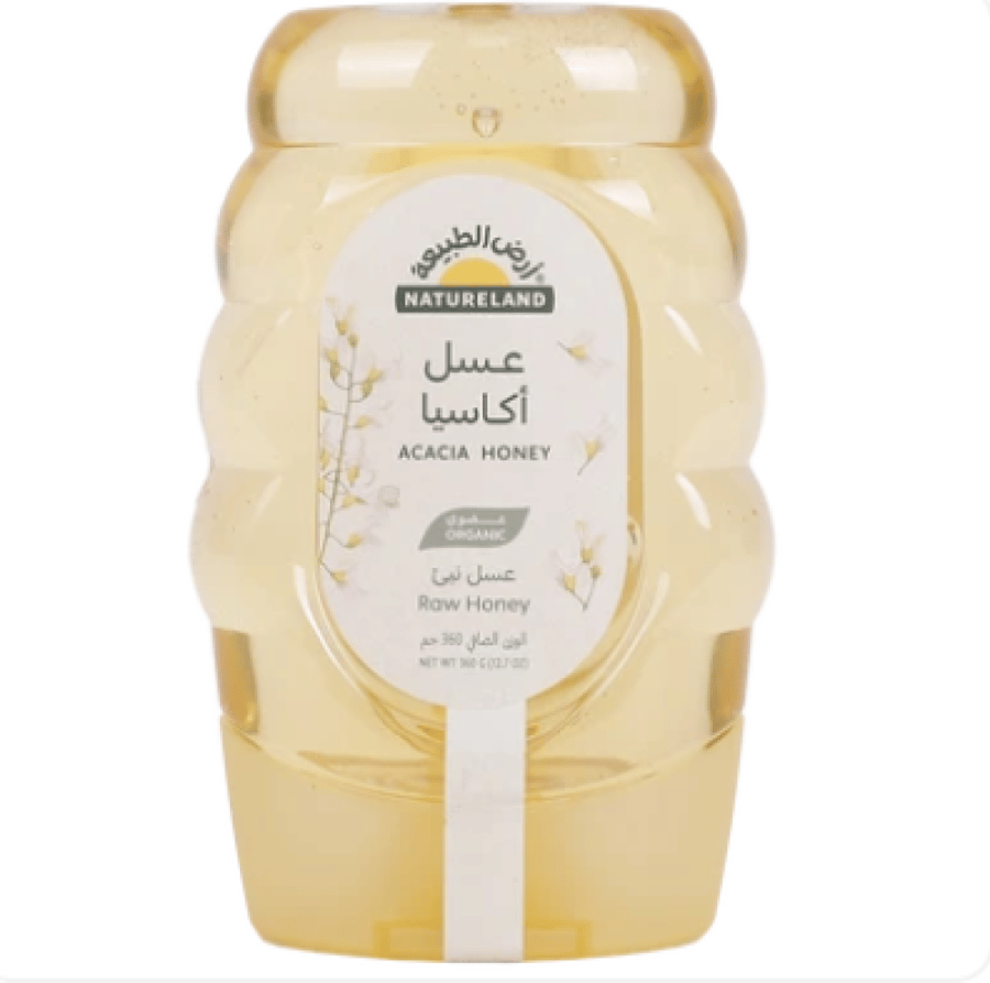 أرض الطبيعة عسل الأكاسيا عضوي 360 جم