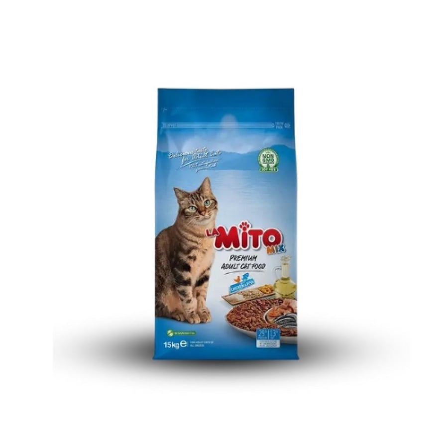 ميتو اكل جاف قطط بالسمك والدجاج Mito Chicken and Fish Cat Dry Food 15