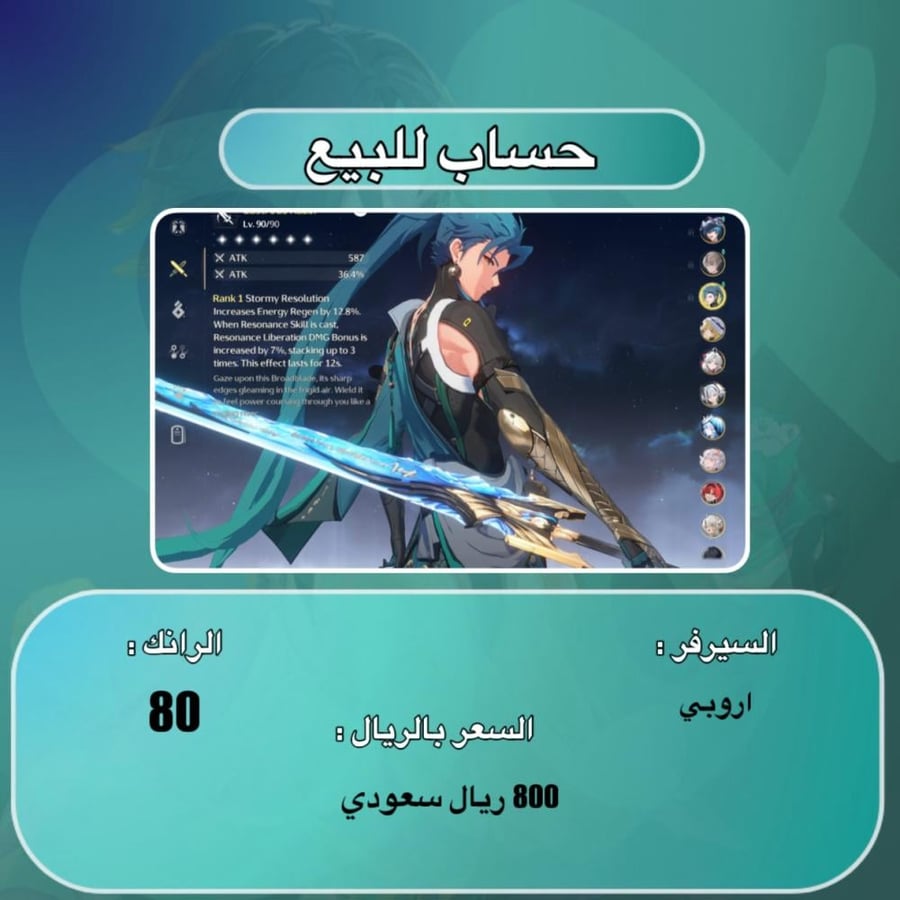 Weather account for sale (80, European) 01
