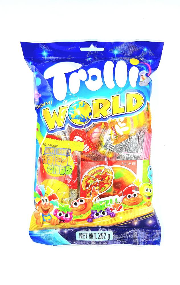 TROLLI GUMMI WORLD 202G / ترولي حلوي مشكل كيس 202غ