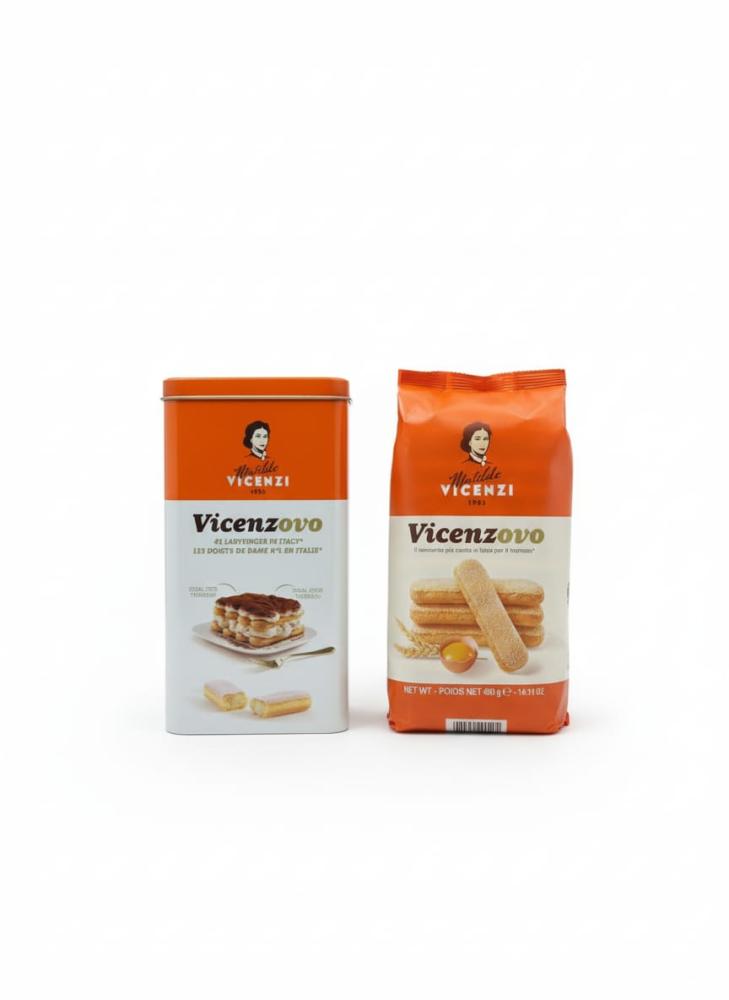 VICENZI VICENZOVO LADY FINGERS TIN 400G (3046) / فشينزي فسينزوفو اصابع بنات علبة حديد 400غ (3046)