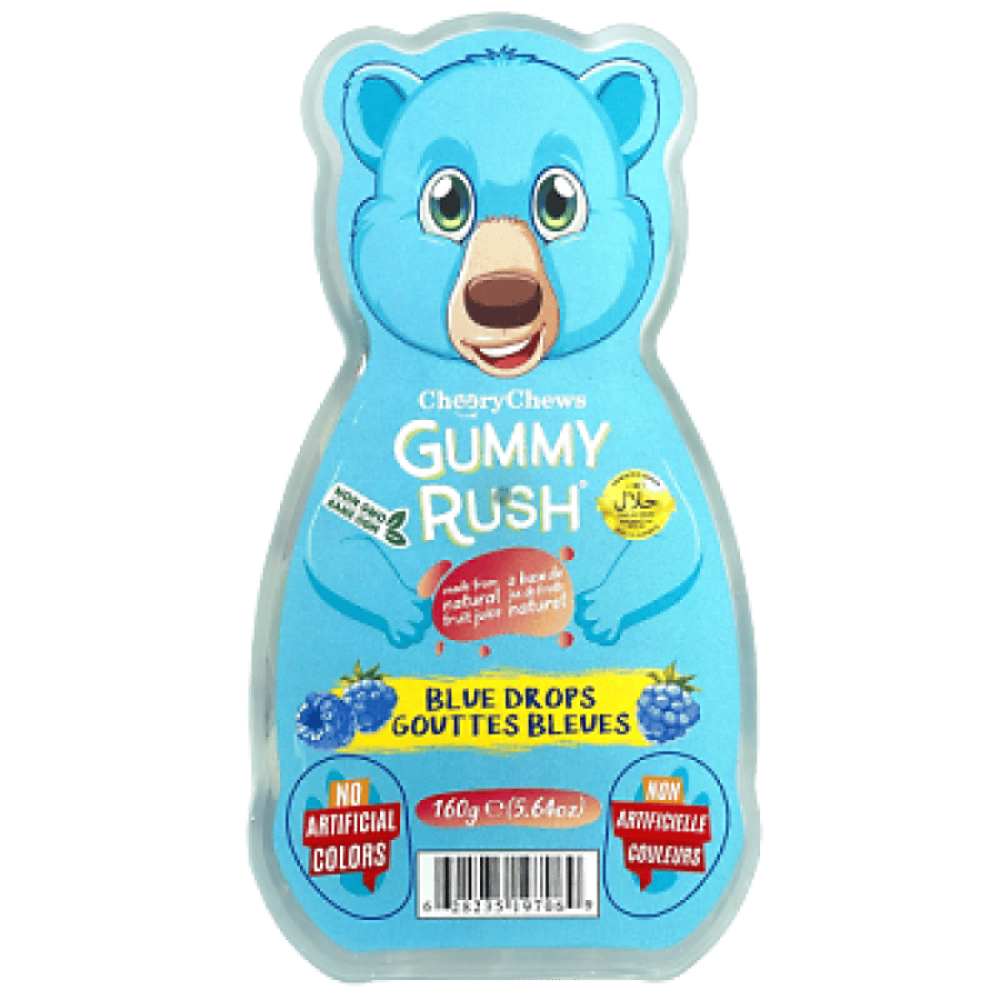 GUMMY RUSH BLUE RASPBERRY 160G / جامي راش جيلي توت ازرق 160غ