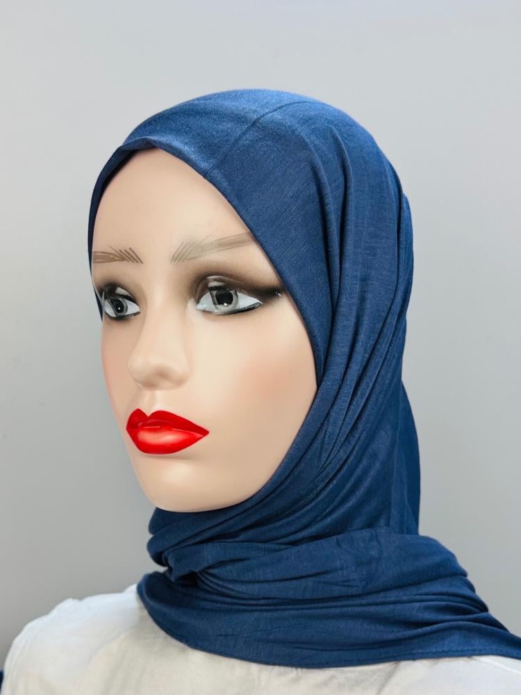 حجاب قطن دبل استرتش - ألوان متعددة
