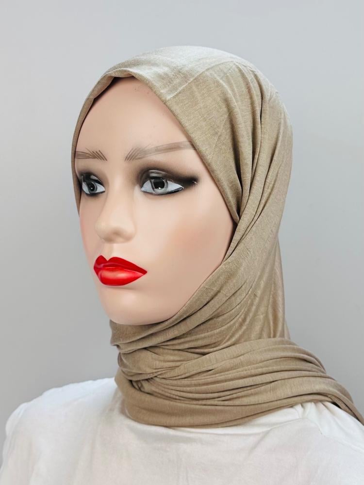 حجاب قطن دبل استرتش - ألوان متعددة