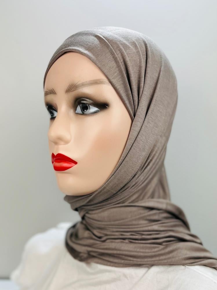 حجاب قطن دبل استرتش - ألوان متعددة