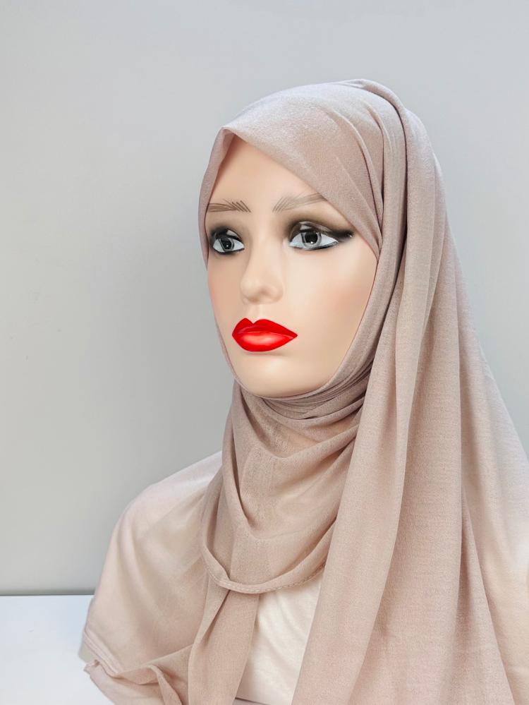 حجاب قطن تركي - ابيض اوف وايت