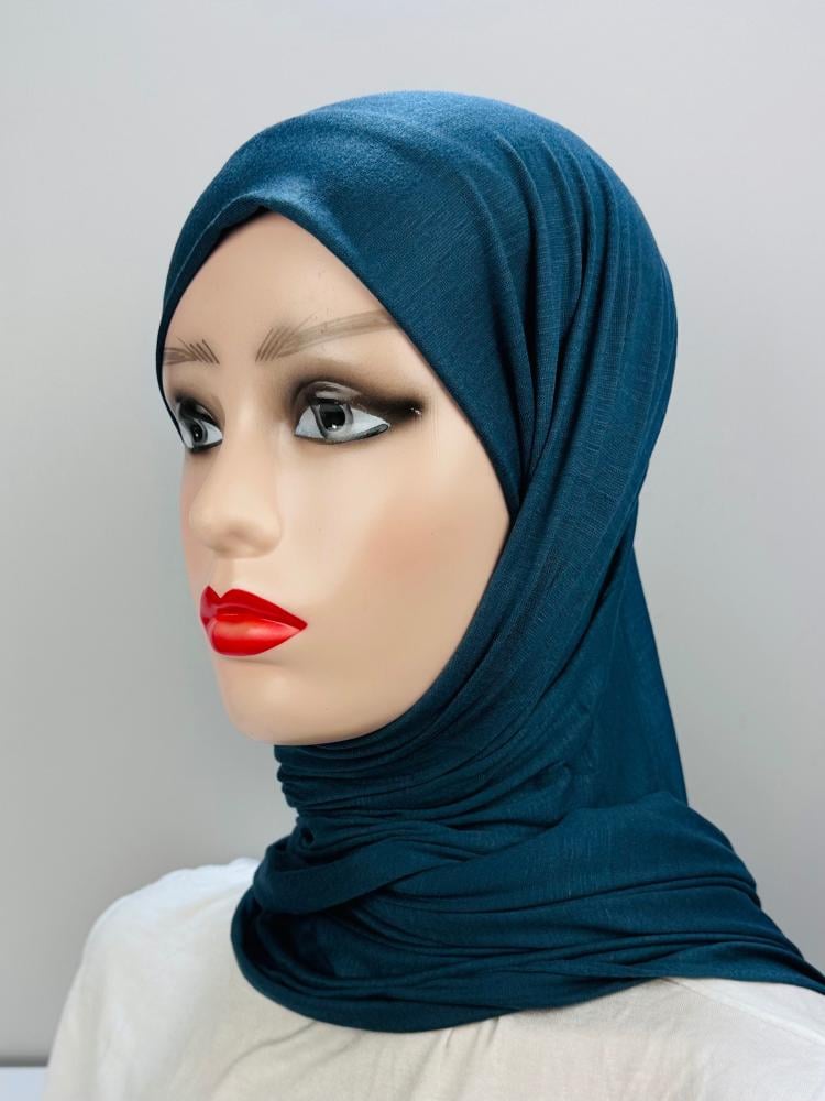 حجاب قطن دبل استرتش - ألوان متعددة