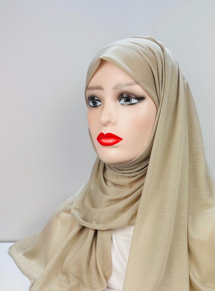 حجاب قطن تركي - ابيض اوف وايت