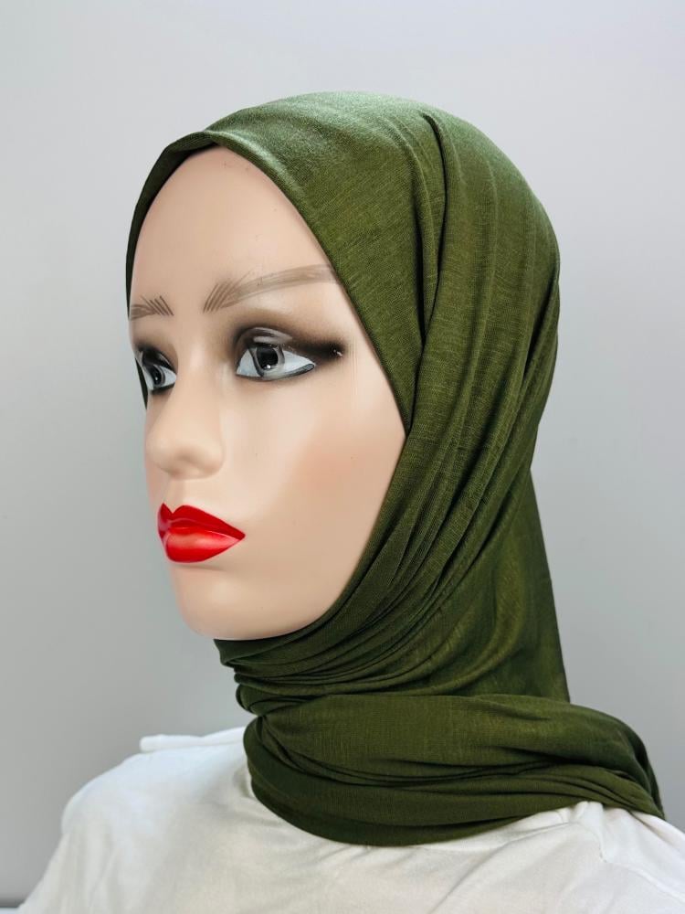 حجاب قطن دبل استرتش - ألوان متعددة