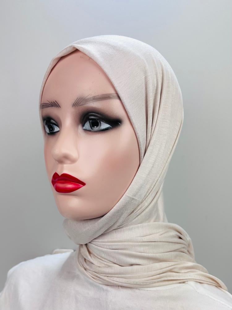 حجاب قطن دبل استرتش - ألوان متعددة