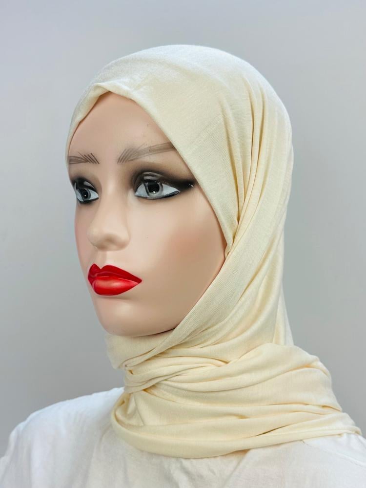 حجاب قطن دبل استرتش - ألوان متعددة