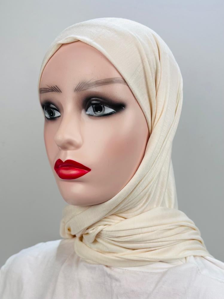 حجاب قطن دبل استرتش - ألوان متعددة