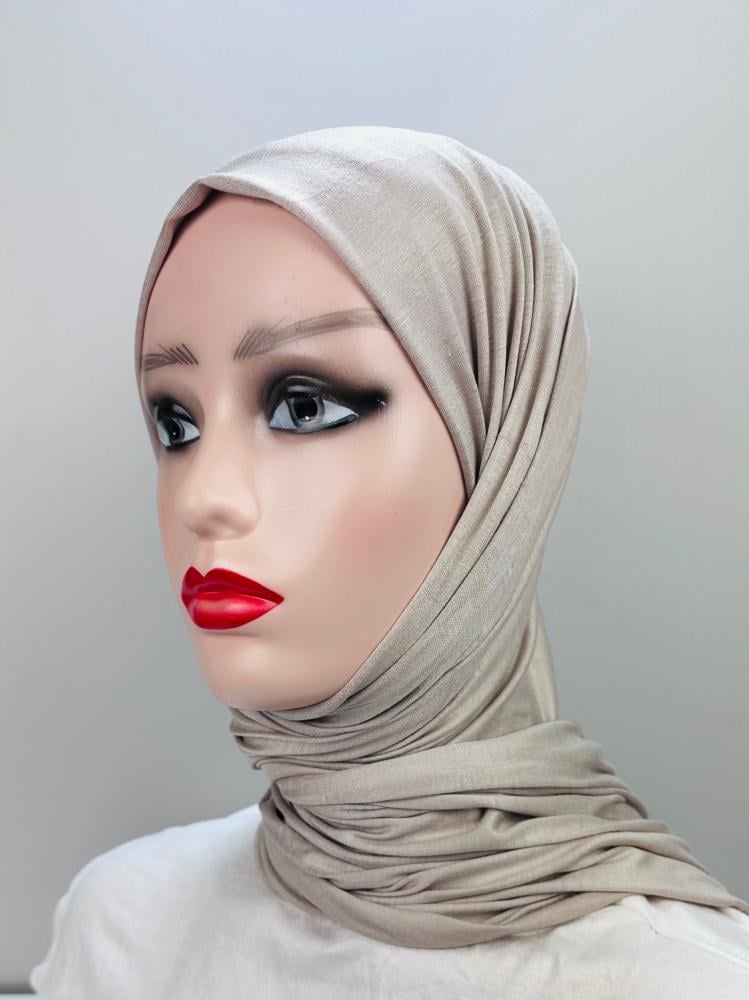 حجاب قطن دبل استرتش - ألوان متعددة