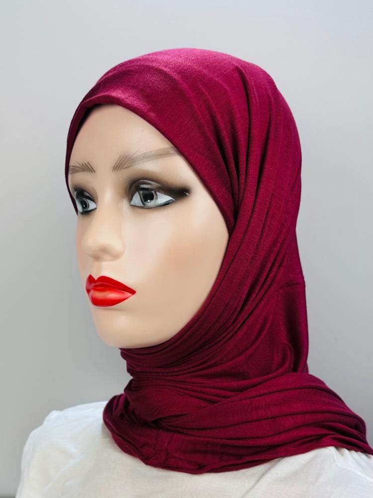 حجاب قطن دبل استرتش - ألوان متعددة
